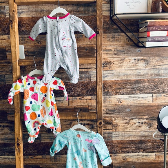 Baby girl newborn pajamas - Picture 2 of 5